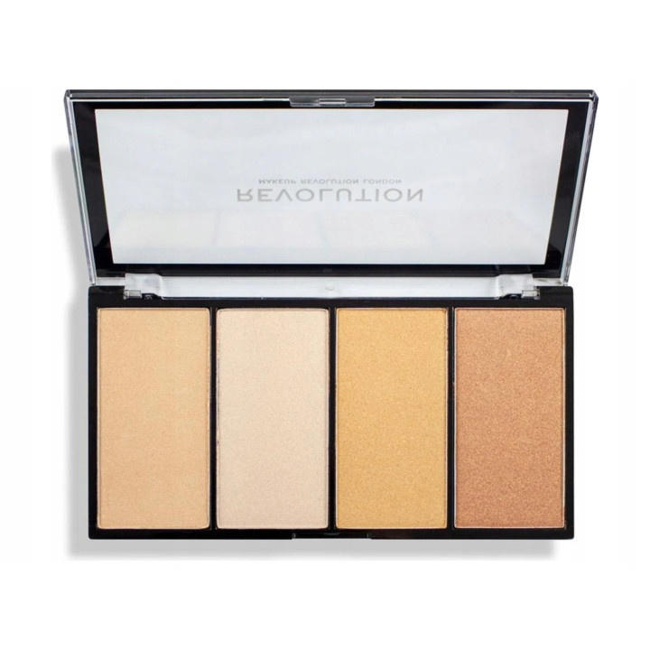REVOLUTION HIGHLIGHTER PALETTE RELOADED LUSTRE LIGHTS WARM