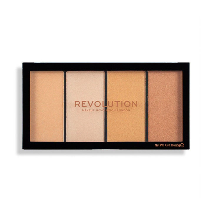 REVOLUTION HIGHLIGHTER PALETTE RELOADED LUSTRE LIGHTS WARM