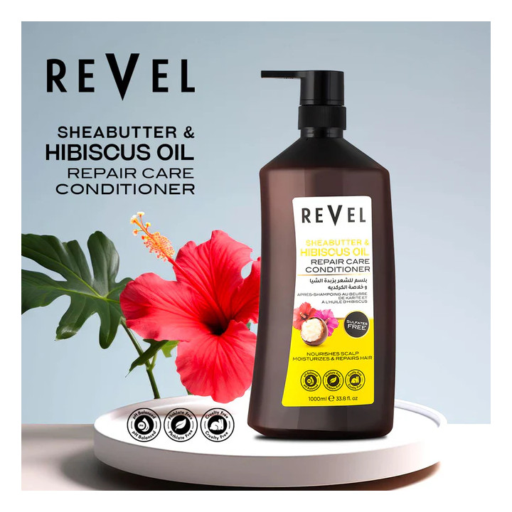 REVEL APRES SHAMPOING SHEA BUTTER AND HIBISCUS OIL 1L