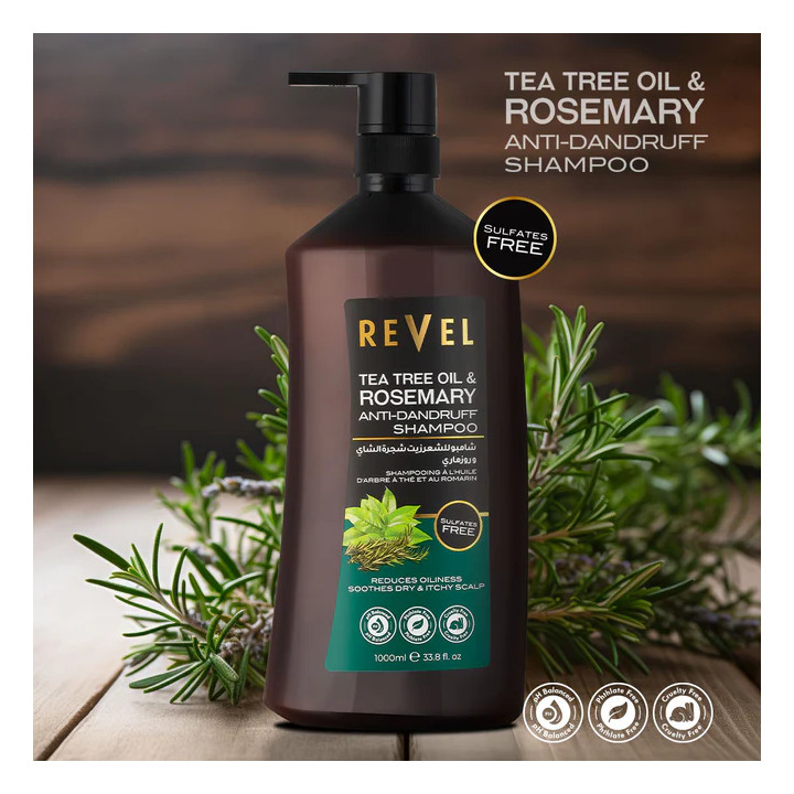REVEL SHP TEA TREE OIL AND ROSMARY 1L