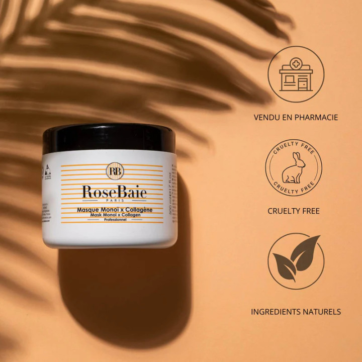 ROSE BAIE MASQUE MONOI ET COLLAGENE | Yousarssif Tunisie