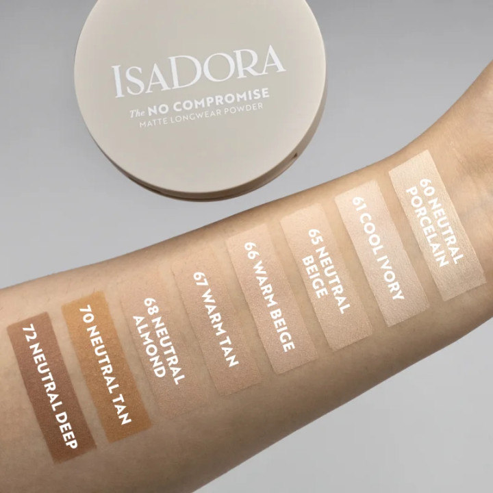 IsaDora THE NO COMPROMISE MATTE LONGWEAR POWDER |Yousarssif Tunisie