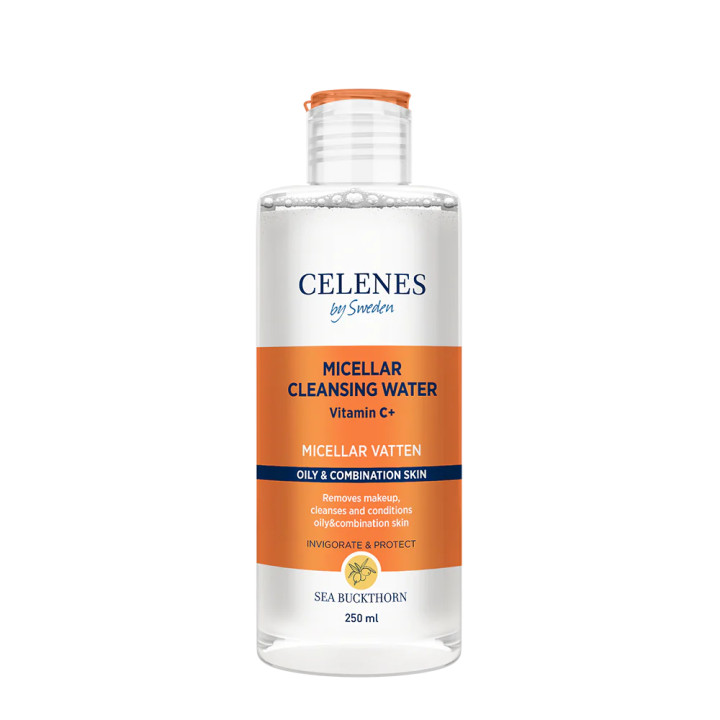 CELENES EAU MICELLAIRE NETTOYANTE À L'ARGOUSIER PEAU GRASSE/MIXTE
