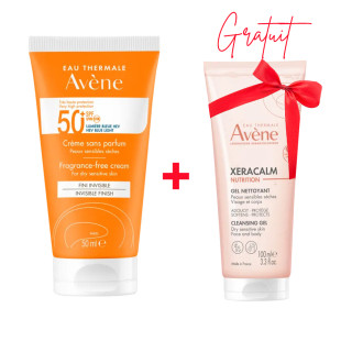 AVENE Écran Crème Invisible SPF50+ + Gel Nettoyant Gratuit