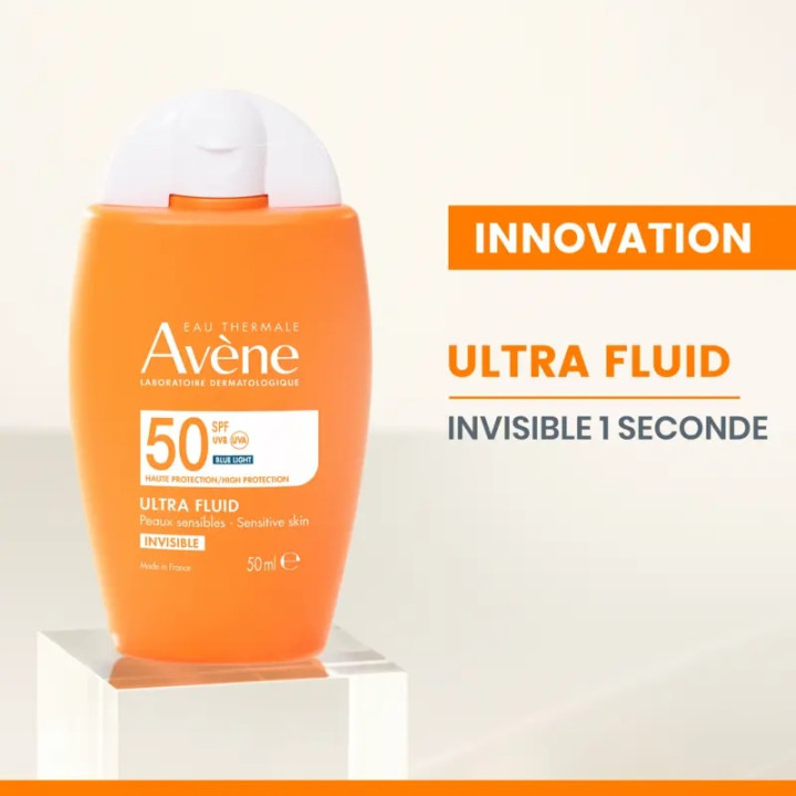 AVENE ECRAN ULTRA FLUID INVISIBLE SPF 50+|Yousarssif Tunisie