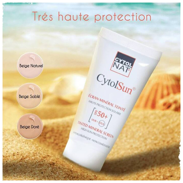 CYTOL ECRAN CYTOLSUN SPF50+ Acheter en ligne | Yousarssif Tunisie