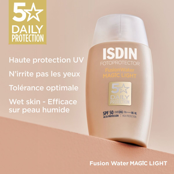 ISDIN ECRAN FUSION WATER COLOR LIGHT SPF50+ | Yousarssif Tunisie