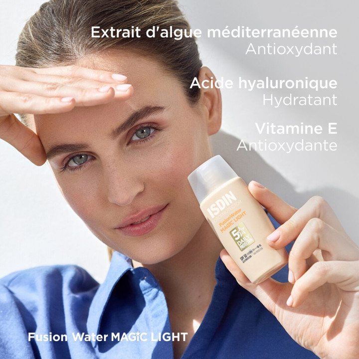 ISDIN ECRAN FUSION WATER COLOR LIGHT SPF50+ | Yousarssif Tunisie