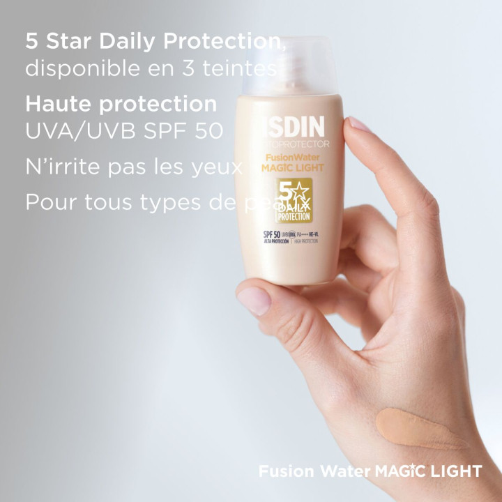 ISDIN ECRAN FUSION WATER COLOR LIGHT SPF50+ | Yousarssif Tunisie