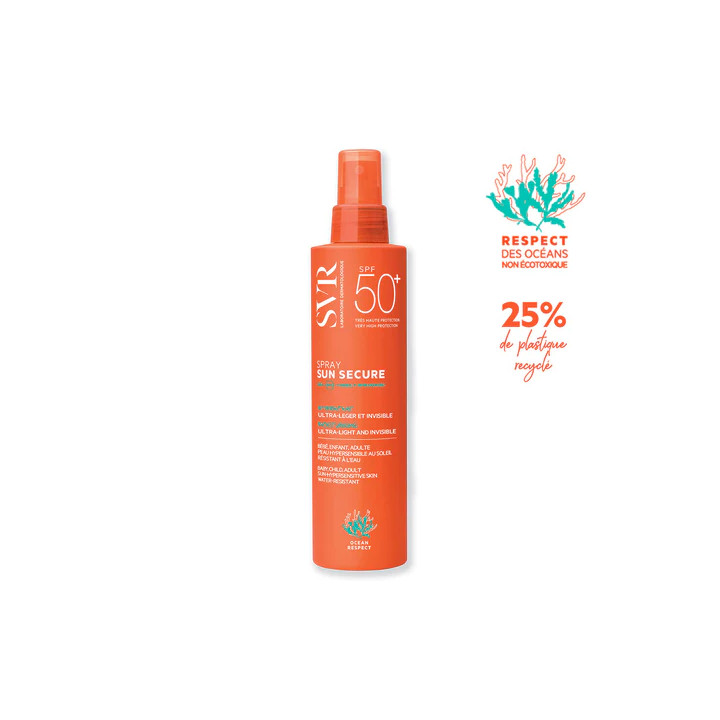 SVR ECRAN SUN SECURE SPRAY INVISIBLE SPF 50+ 200ML