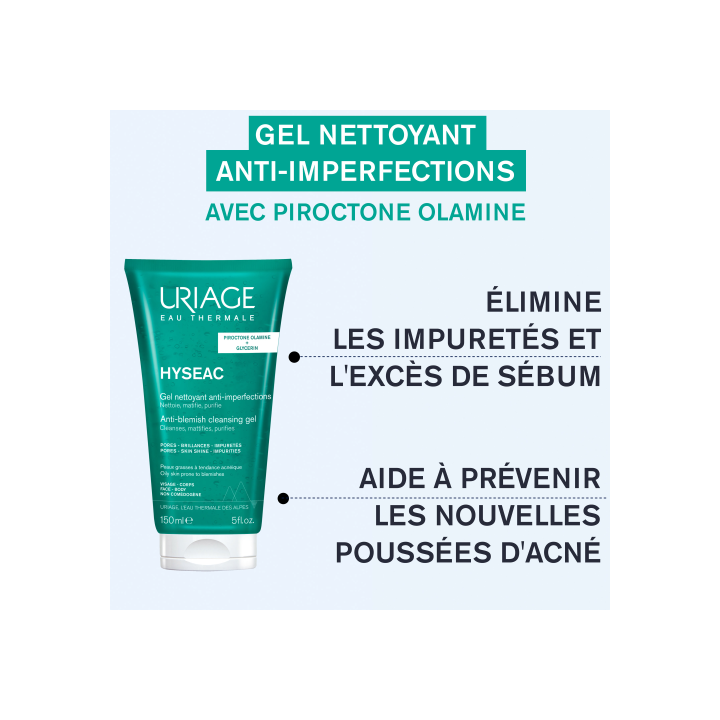 URIAGE GEL NETTOYANT HYSEAC ANTI-IMPERCTIONS 150ML