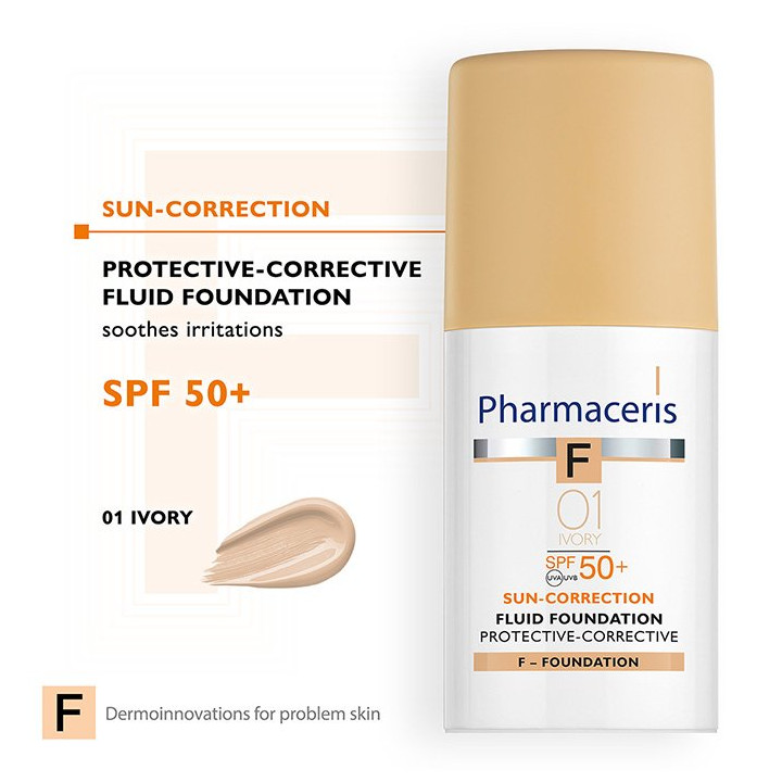 PHARMACERIS ECRAN FLUID FOUNDATION SPF50+  | Yousarssif Tunisie