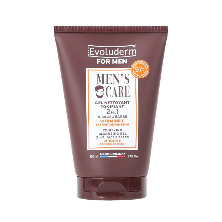 EVOLUDERM GEL TONIFIANT 2EN1 MEN CARE 100ML