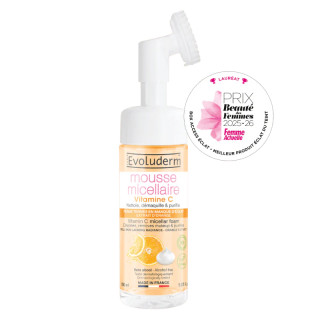 EVOLUDERM MOUSSE NETTOYANT VITAMIN C AVEC BROSSE 150ML