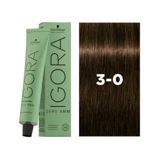 TEINTURE IGORA 3-0 CHATAIN FONCÉ NATUREL SANS AMMONIAQUE