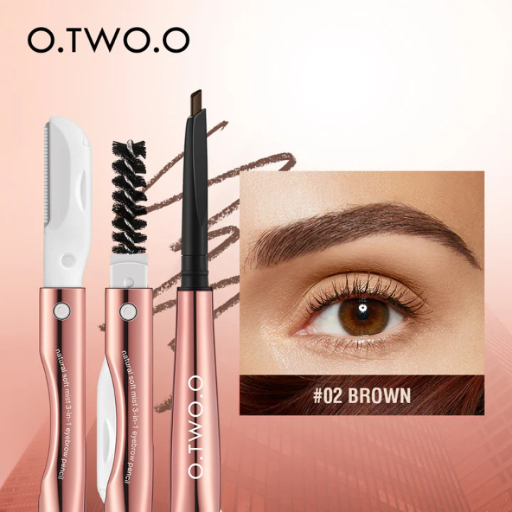 O.TWO.O EYEBROW PENCIL OUTLINE MIST 3IN1 02