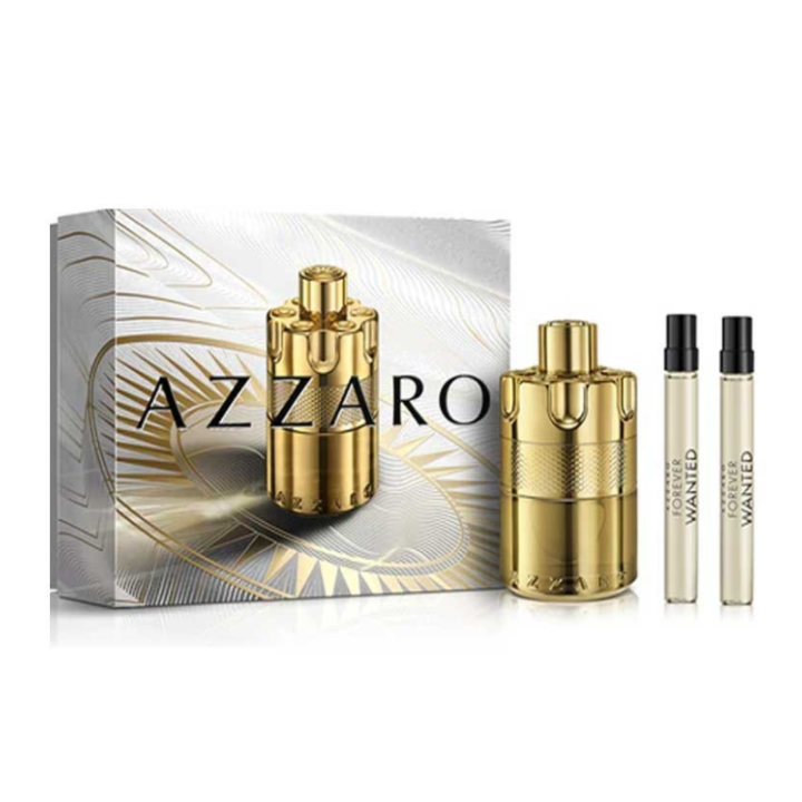 Azzaro Wanted For Ever L’Elixir Coffret EDP 100ML + 2x10ML – Parfum Homme Boisé & Épicé