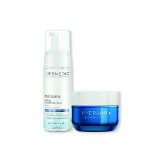 Achetez  PACK Dermedic : Crème Hydrain, Crème de Nuit & Mousse Nettoyante pour Peau Hydratée