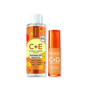 PACK LIRENE : Crème C+D Peau Grasse + Gel Nettoyant C+E – Routine Visage Peaux Mixtes