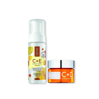 PACK LIRENE (Créme visage C+D +Mousse Nettoyant C+E)