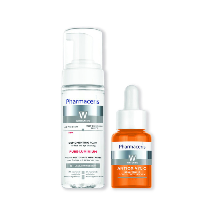 PACK  vitamin energy: Sérum Vitamine C + Mousse Nettoyante C – Teint Lumineux et Protégé