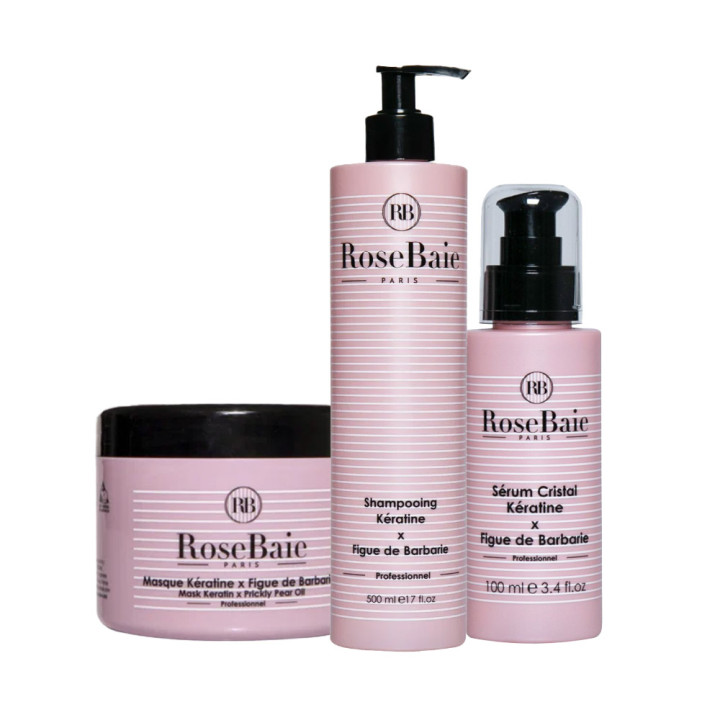 PACK Kératine X FIGUE DE BARBARIE (SHAMPOO+masque +sérum)