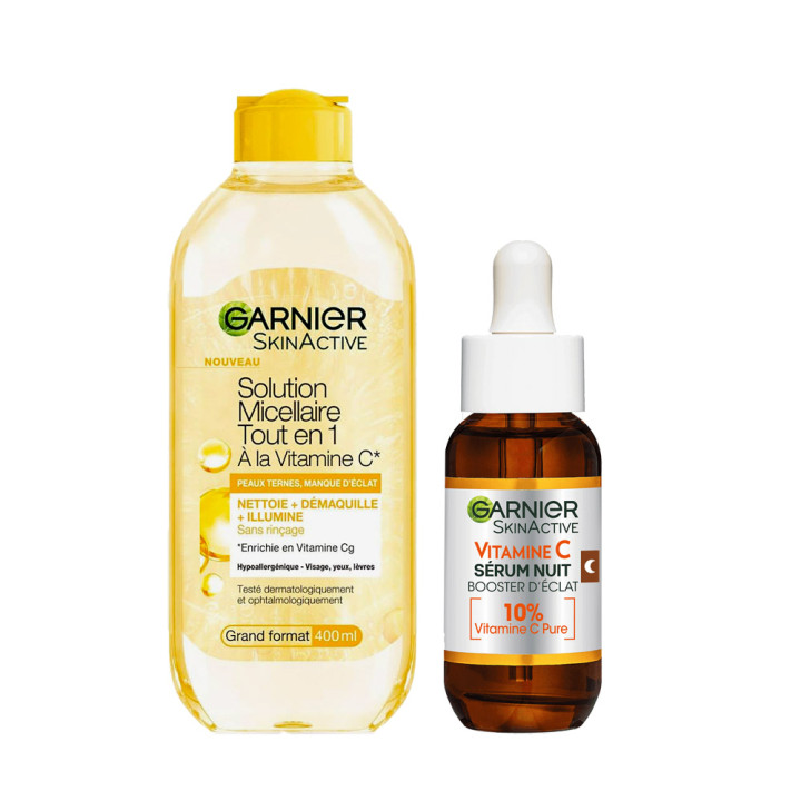 Achetez Pack Nuit Éclat : Sérum de Nuit & Eau Micellaire Vitamine C
