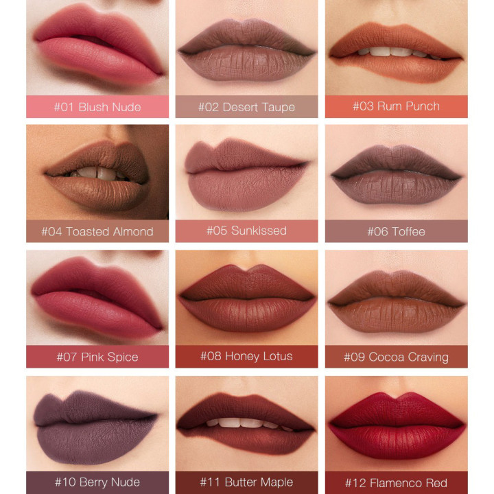 Achetez Lipgloss Whisper Velvet Matte – Lèvres Mat Velouté
