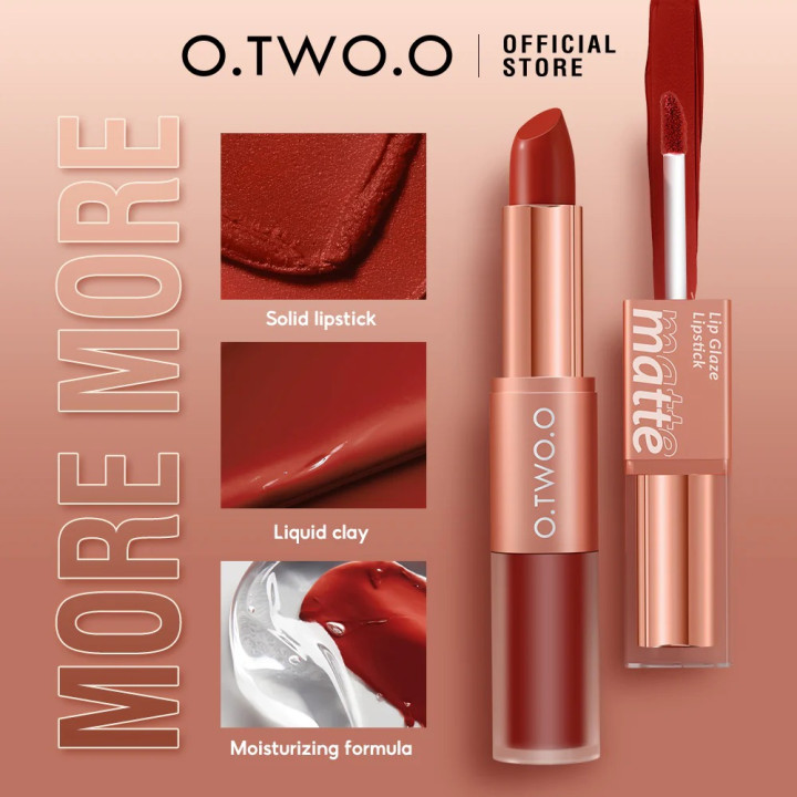 Achetez O.TWO.O Lipgloss & Lipstick Mat – Lèvres Mat & Brillant.