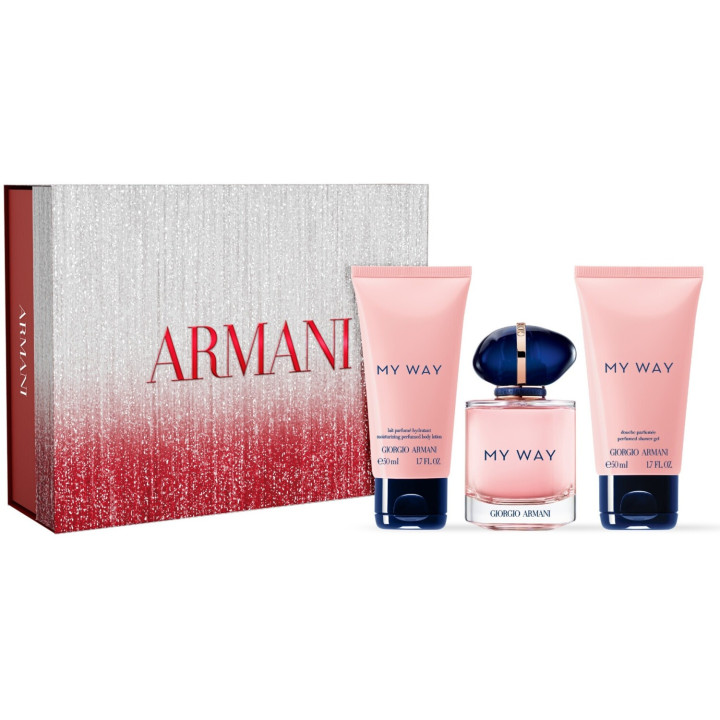 Armani Coffret MY WAY (eau de parfum 50ML+B.L50ML+S.G50ML)