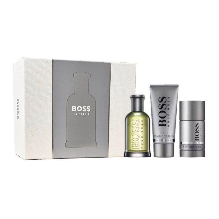 Boss Coffret Homme Botteled (EDT100ML+S.G100ML+DEO STICK75ML)