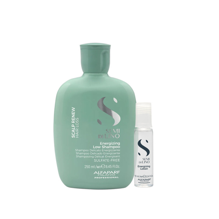 Achetez Alfaparf Milano Pack Energizing – soin cheveux (Ampoule +Shampoo).