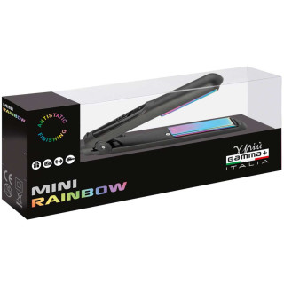 Gamma+ Fer à Lisser Mini Rainbow Noir – Lisseur Compact