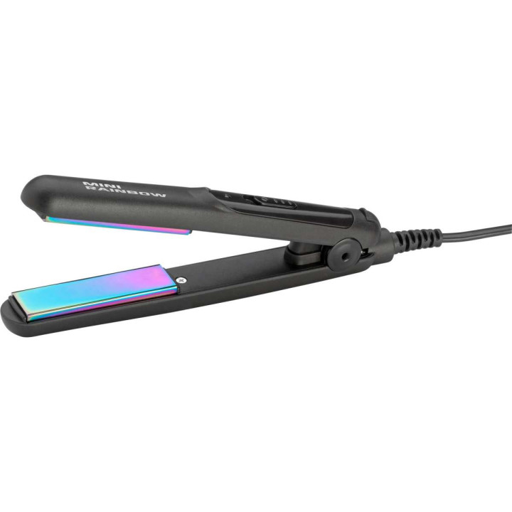 Gamma+ Fer à Lisser Mini Rainbow Noir – Lisseur Compact