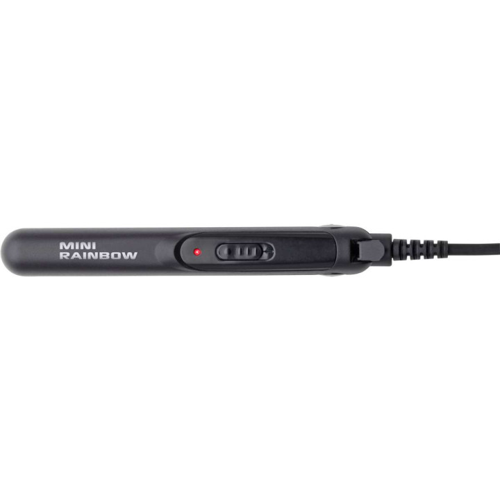Gamma+ Fer à Lisser Mini Rainbow Noir – Lisseur Compact