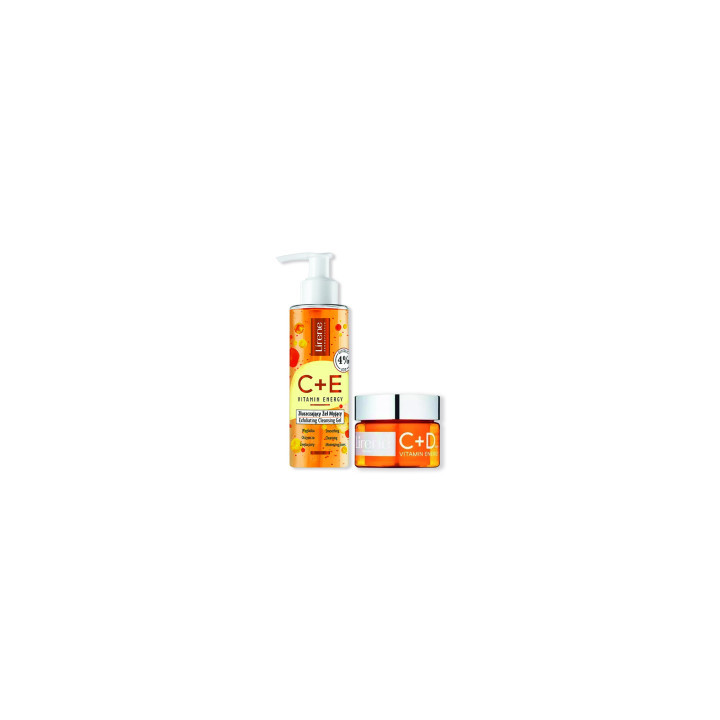 LIRENE PACK GEL NETTOYANT (CREME VISAGE C+D +GEL C+E)