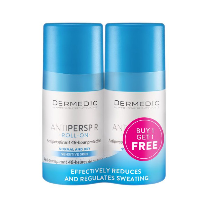 DERMEDIC Roll-On Anti-Perspirant (1+1 GRATUIT)