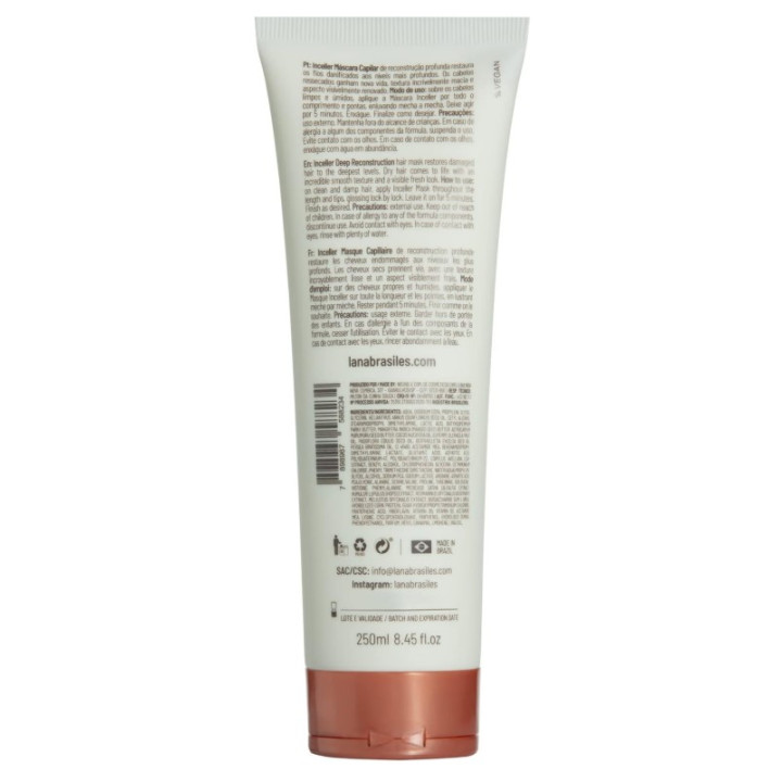 LANA BRASILIES Masque Inceller Sans Sulfate 250ML