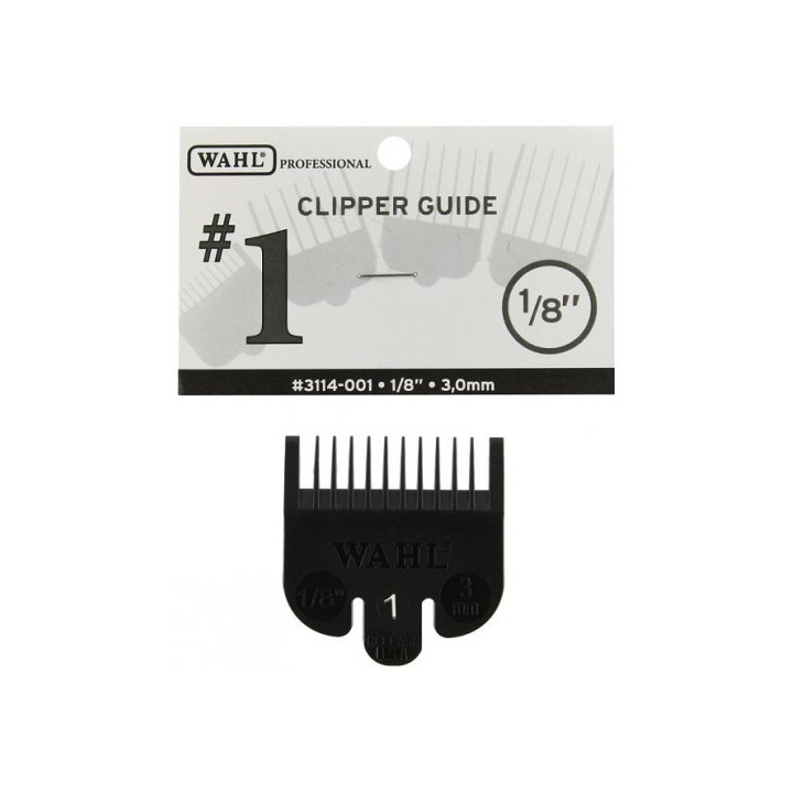 Peigne tondeuse Wahl N°1, sabot, coupe courte, précision, coiffure pro