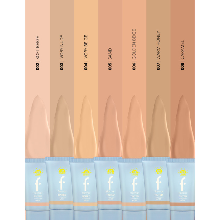 Flormar Tinted Moisturizer SPF50  protection solaire teintée