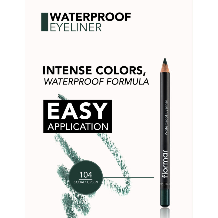 Crayon eyeliner waterproof Flormar longue tenue intense