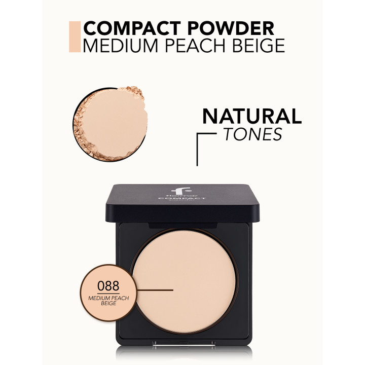 Fond de teint poudre compacte Flormar matifiant naturel