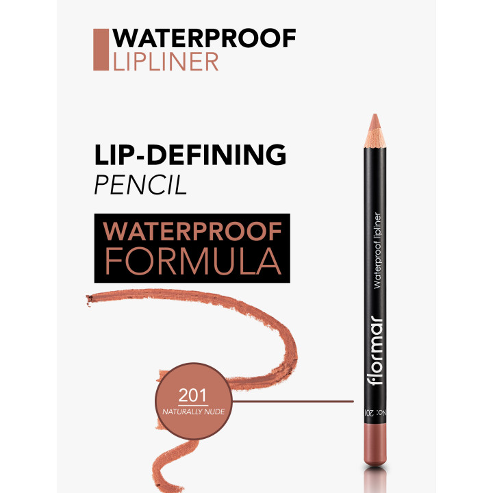 Crayon lèvres waterproof Flormar Lipliner précision longue tenue