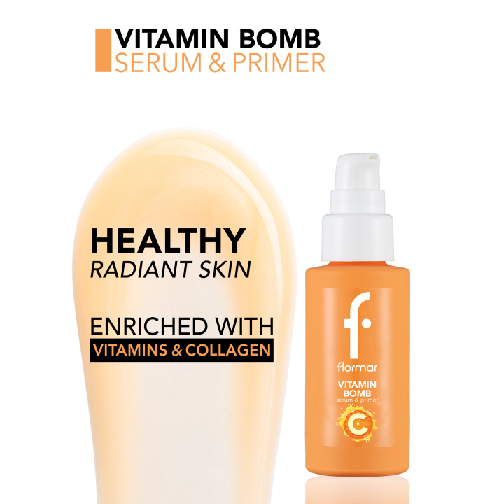 Flormar Serum & Primer Bomb Dewy Hydro Vitamin 3-en-1