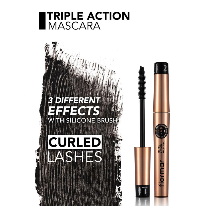 FLORMAR MASCARA TRIPLE ACTION