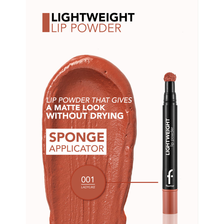 FLORMAR LIPSTICK STYLO LIGHT WEIGHT POWDER 01
