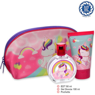 Coffret Unicorn Girl EDT 50ML trousse gel douche enfant cadeau |Airval