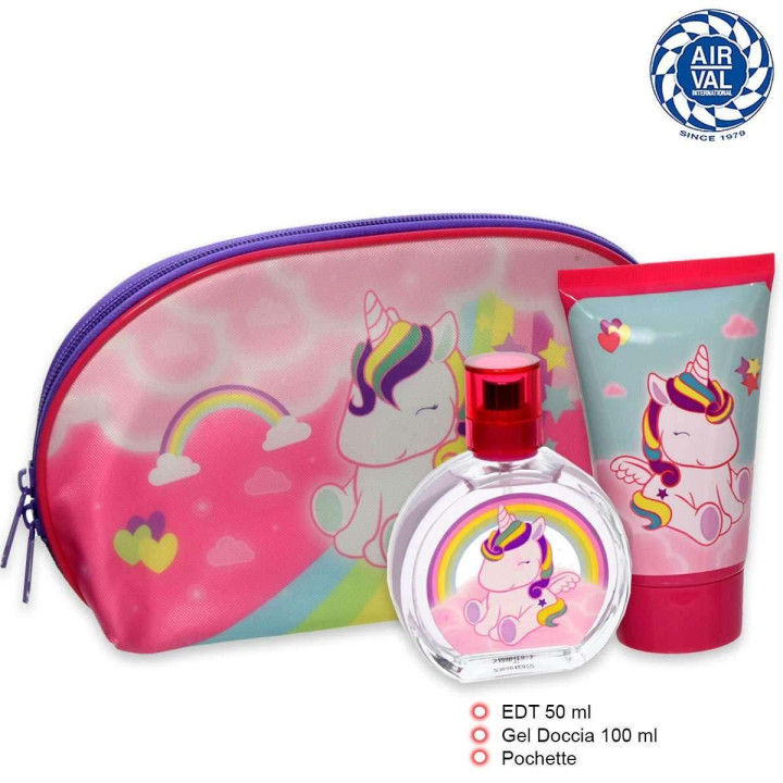 Coffret Unicorn Girl EDT 50ML trousse gel douche enfant cadeau |Airval