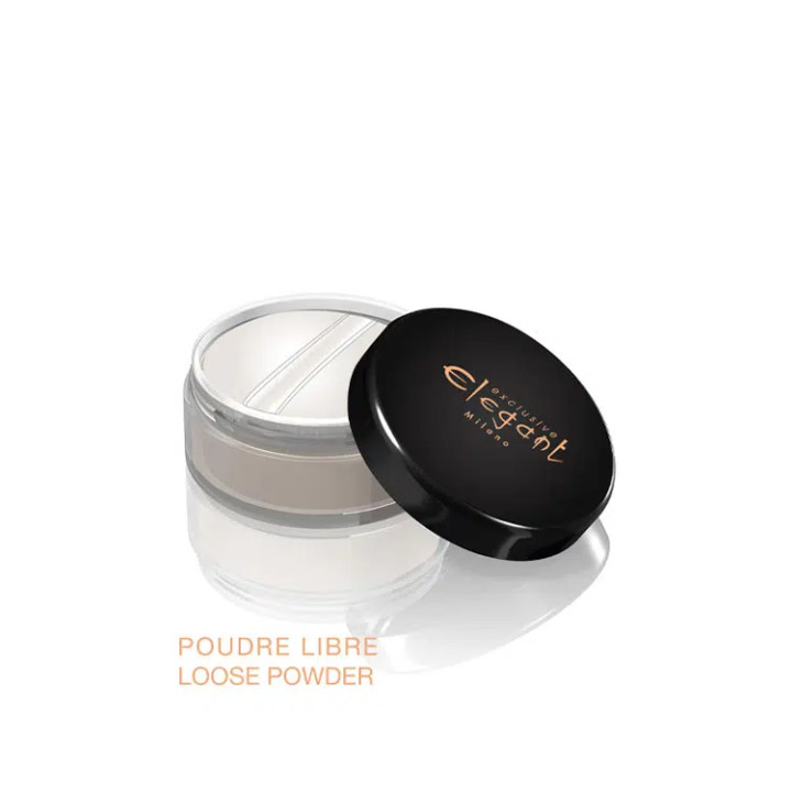 Poudre libre, fixation maquillage, effet mat, teint naturel |Elegant