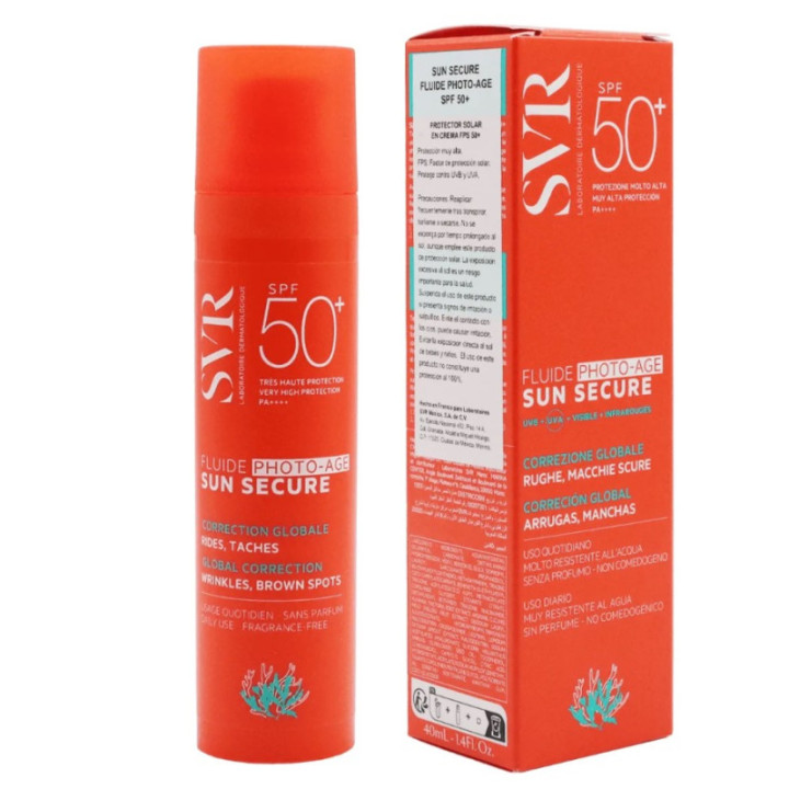 SVR Écran Sun Secure Fluide Photo-Age SPF50+